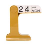 Aolidsive Flip Calendario Perpetuo, Accessori da Scrivania Dal Design Moderno per Ufficio e Casa, Calendario da Tavolo Giornaliero 2025-2026, Materiale PP, 17 X 9 X 16 Cm