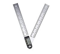 Aolidsive Goniometro Digitale 2 in 1 da 200 Mm con Display LCD e Conversione Metrica Imperiale per la Manutenzione di Veicoli da Costruzione per la Lavorazione del Legno