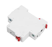 Aolidsive Interruttore Automatico CC, Interruttore Automatico Miniaturizzato Modulare CC 1P 250 V 25 A con Protezione da Cortocircuito Ed Estinzione Ausiliario, Montaggio su Guida da 35 Mm per