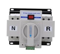 Aolidsive Interruttore di Trasferimento Automatico a Doppia Alimentazione ATS 63A 230V 2P con Conversione Automatica Manuale per Alimentazione di Backup Solare del Generatore Domestico