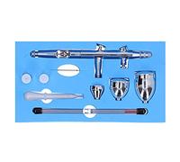 Aolidsive Kit Aerografo G1/8, Materiale in Ottone, Aghi da 0,2 0,3 0,5 Mm, Strumento Multiuso per Trucco, Arte, Artigianato, Decorazione di Torte