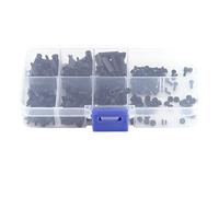 Aolidsive Kit Assortimento di Dadi e Viti Distanziatori in Nylon da 250 Pezzi, M2 M3 Maschio Femmina Colonna Esagonale Hardware di Montaggio PCB, con Filettatura a (Modello M2 a passaggio singolo C)