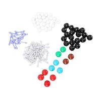 Aolidsive Kit Modello Molecolare 57 Atomi e 56 Collegamenti Set Educativo per L'Apprendimento della Chimica, Modello ABS Portatile, Ideale per Studenti e Insegnanti