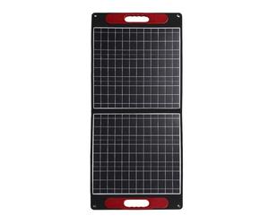 Aolidsive Kit Pannello Solare Portatile da 100 W, Tecnologia Monocristallina, Doppie Uscite USB, Ideale per Campeggio e Viaggi, Design Pieghevole per Riporlo Facilmente