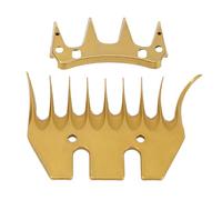 Aolidsive Lame di Ricambio per Cesoie per Pecore 9 Denti Curvi per Lana Spessa e Densa, Tosatura del Bestiame delle Pecore e Toelettatura degli Animali da Fattoria