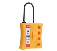 Aolidsive Lockout Tagout Hasp Stop Lockout, Blocco di Sicurezza in Nylon ABS per Serrature da 3-6 Mm, Chiusura LOTO Isolata a 4 Fori per Luoghi di Lavoro e Manutenzione