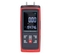 Aolidsive Manometro Manometro Differenziale Digitale a Doppia Porta Display LCD Retroilluminato Tester di Pressione del Gas Lettura Ad Alta Precisione per Tecnici HVAC Test e Diagnostica Campo