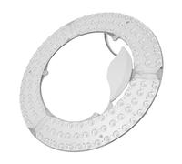 Aolidsive Modulo Luce Ventilatore da Soffitto a LED Rotondo, Kit Luce Ventilatore a LED Bianco in Alluminio, Installazione Facile Senza Foratura, Adatto a Vari Ventilatori da Soffitto (120W)