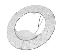 Aolidsive Modulo Luce Ventilatore da Soffitto a LED Rotondo, Kit Luce Ventilatore a LED Bianco in Alluminio, Installazione Facile Senza Foratura, Adatto a Vari Ventilatori da Soffitto (48w)