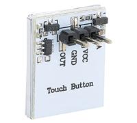 Aolidsive Modulo Pulsante Interruttore Tattile Capacitivo, Pannello Tattile Non Meccanico con Luce Blu e Tensione Personalizzabile, Ideale per Progetti Elettronici e Controllo LED (rosso)