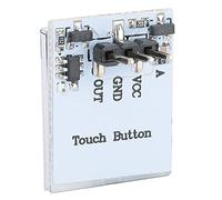 Aolidsive Modulo Pulsante Interruttore Tattile Capacitivo, Pannello Tattile Non Meccanico con Luce Blu e Tensione Personalizzabile, Ideale per Progetti Elettronici e Controllo LED (BLUE)