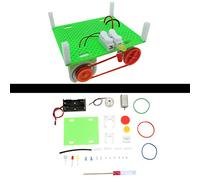 Aolidsive Motore di Trasmissione del Generatore, Materiale Plastico, Potente Motore 180 e Kit 300 per l'educazione Scientifica e Gli Esperimenti Fisici dei Bambini