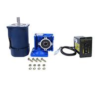 Aolidsive Motore Riduttore a Vite Senza Fine, Regolabile con Controllo della velocità per Macchinari Industriali 90 W, Coppia Elevata e Versatile per Varie Applicazioni (Rapporto di riduzione 15k)