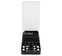 Aolidsive Organizzatore di Batterie di Grande capacità con Tester, il Materiale ABS può Contenere Batterie 36AAA 45AA 8C 6D 9V per Uso in Viaggio in Ufficio a Casa