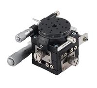 Aolidsive Piattaforma di Rifilatura Manuale, Tavolo Scorrevole di Regolazione a 3 Assi con Precisione di Azionamento Micrometrica per Misurazioni Ottiche e Messa a Punto