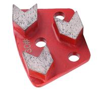 Aolidsive Platorello Abrasivo Trapezoidale, Materiale Diamantato, Utensile Abrasivo per Calcestruzzo Grosso, Disco a Grana n. 30 da 3 Pezzi per Rimozione e Livellamento Efficienti dell'adesivo