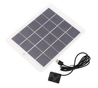 Aolidsive Pompa Solare per Fontana 3W 5V con 6 Teste di Spruzzo Pompa Solare USB per il Paesaggio del Giardino dello Stagno del Bagno degli Uccelli