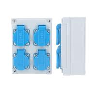 Aolidsive Presa da Muro Europea IP44 Distributore di Energia Elettrica da Edificio Impermeabile 250V 16A 4P Presa Combinata per Giardino Garage Bagno Uso Interno Esterno