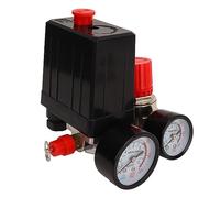 Aolidsive Pressostato del Compressore d'aria Ottone Acciaio Inossidabile Valvola di Controllo ABS da 0 a 180 PSI Connettore Rapido Controllo Automatico 3 in 1 per Utenti di Compressori d'aria