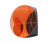 Aolidsive Prisma Ad Angolo, Lente in Vetro Ottico Retroriflettore Triedrico Placcato in Rame da 25,4 Mm, con Elevata Precisione di Misurazione, per Professionisti del Topografia