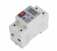 Aolidsive Protezione da Sovratensione, Dispositivo di Protezione da Tensione con Display Digitale 230 V Reset Automatico Regolabile, Design Compatto e Facile da Installare per il Monitoraggio del