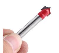 Aolidsive Punta per Fresa con Scanalatura a V con Codolo da 6 Mm, Strumento per Incisione 3D in Lega Solida per Falegnami in PVC Acrilico MDF (Diametro lama 8 mm)