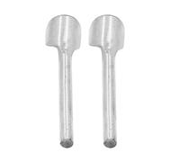 Aolidsive Punzone per Cinturino, Taglierina per Pelle Semitonda in Acciaio per Utensili 2 Pezzi per Accessori Artigianali in Pelle Fai da Te 10 Mm (20MM)