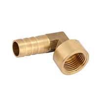 Aolidsive Raccordo a Gomito con Innesto in Ottone da 90 Gradi, Connettore Rapido per Aria e Acqua, Filettatura Femmina G1/2, Portagomma da 8 Mm per Utensili Elettrici e Attrezzature (Entro 4 minuti