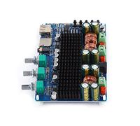 Aolidsive Scheda Amplificatore di Potenza Digitale Modulo Amplificatore Audio Bluetooth 2.1 TPA3116 50 W più 50 W più 100 Ingresso USB TF AUX per Altoparlante Domestico Subwoofer Stereo Fai-da-te