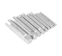 Aolidsive Set di Estrattori per Maschi HSS da 10 Pezzi, Kit di Rimozione Viti Rotte in Acciaio Ad Alta velocità con Scatola di Immagazzinaggio Organizzata Facile Manutenzione