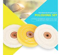 Aolidsive Set per Lucidatura, 3 Paste Lucidanti e 3 Tamponi per Lucidatura per la Rimozione di Graffi Metallici, Perfetti per Mazze da e Strumenti per Barbecue