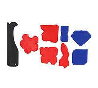 Aolidsive Spalmatore per Sigillante, Strumenti per Mastice Siliconico, Set di 8 Spatole per Sigillante Siliconico per Stuccare e Sigillare Giunti, Senza Bisogno di Nastro Adesivo