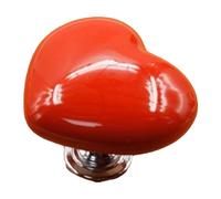 Aolidsive Spingipulsante per WC, Strumento per Premere il Pulsante per WC in Plastica a Forma di Cuore, Facile da Usare per Utenti con Unghie Lunghe (rosso)