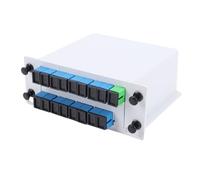 Aolidsive Splitter in Fibra Ottica PLC 1x16 SC UPC Tipo di Inserimento con Alloggiamento in ABS per Cablaggio Domestico Progetto di Ingegneria LAN Design Compatto Bassa Perdita di Inserzione