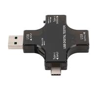 Aolidsive Tester USB di Tipo C Misuratore di Potenza USB ABS con LCD a