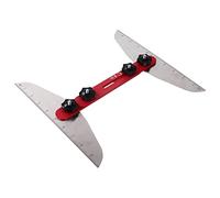 Aolidsive Utensile per Tagliare le Scale, Set di Modelli di Misurazione in Acciaio Inossidabile per Misurazioni Accurate di Scale e Davanzali