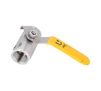 Aolidsive Valvola a Sfera, Acciaio Inossidabile 201 Interamente in Acciaio, Design Flottante Durevole, Ideale per Applicazioni Idrauliche e Idrauliche, Opzione DN20 3/4 Pollici (DN15 1/2”)