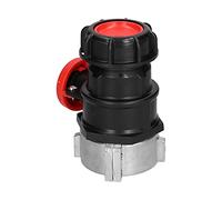Aolidsive Valvola a Sfera IBC, Materiale ABS, Adattatore DN50 Regolabile per Fusti Chimici IBC e Rubinetti da Giardino