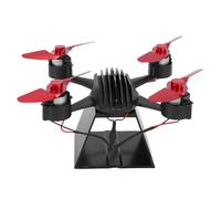 Aolidsive Ventola per Stufa a Legna, Ventola per Stufa Alimentata a Calore in Lega di Alluminio con Design a Forma di Drone, Funzionamento Silenzioso per Stufe a Legna e a Pellet