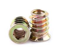 Aolidsive Vite a Esagono Incassato da 20 Pezzi con Dadi in Acciaio Al Carbonio Zincato per Elementi di Fissaggio Filettati per Mobili in Legno con Chiave Esagonale (M6*15 mm)