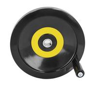 Aolidsive Volantino per da Tavolo Volantino per Tornio in Plastica Tecnica Foro Centrale da 22 Mm Diametro Esterno 250 Mm con Impugnatura Girevole per Fresatrice Smerigliatrice Uso in Officina