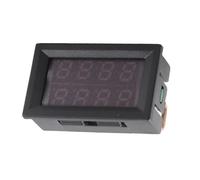 Aolidsive Voltmetro Amperometro DC 0-200V 10A Display LED a 4 Cifre, con Tester di Tensione e Corrente in Tempo Reale Ad Alta Precisione per Alimentatore Caricabatteria