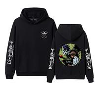 Aoligeinb Death Note Felpe con Cappuccio Anime Shinigami Ryuk Pullover Stampato Felpa con Cappuccio a Maniche Lunghe Yagami Light Costume Cosplay Felpa Pullover per Donna Uomo