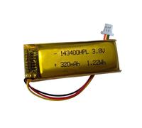 AOLIKES Batteria di ricambio da 3,8 V 320 mAh per Sena BiKom 20 Ultimate Cycling Communication System/Nautitalk Crew Compact Marine Mesh Communication