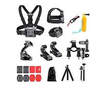 AolKee 20 in 1 Kit di accessori per action cam, Accessori per GoPro, compatibili con GoPro Hero 9 8, GoPro Max 7 6 5 4, DJI Osmo Action, Insta 360, AKASO, APEMAN, SJCAM, Campark