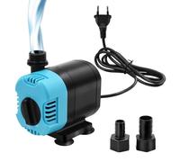 AolKee - Pompa per fontana d'acqua a immersione, 1200 l/H 15 W, con valutazione impermeabile IPX8, piccola pompa regolabile per serbatoio di pesce/ponds/giardini, cascate/statuaria