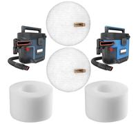 Aolleteau Set di 2 filtri in spugna compatibili con aspirapolvere Shark MessMaster VS100, VS101, VS100C, set di 2 filtri in schiuma