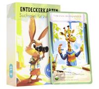 Aolso 50 biglietti da esplorazione per bambini, gioco di ricerca indoor, tedesco, caccia al tesoro al coperto e casa, gioco educativo e regalo per ragazze e ragazzi