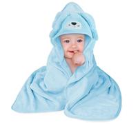 Aolso Accappatoio Neonato, 80x80cm Asciugamani Con Cappuccio Per Bambini, Accappatoio Neonato con Cappuccio Extra Morbido e Super Assorbente per Neonati e Bambini 0-3 Anni-Cucciolo