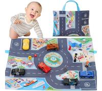 Aolso Auto Macchinine per Bambini 3 Anni, Set di 13 Macchinine con Borsa Portaoggetti, Camion Giocattolo Regali per Bambini Ragazzo Ragazza